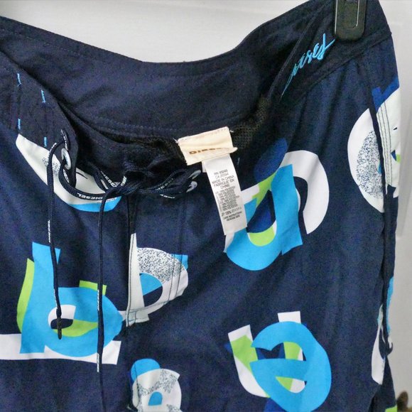 NWT Men's Diesel BMBX Swim Blue Deck Shorts size M - Picture 5 of 9